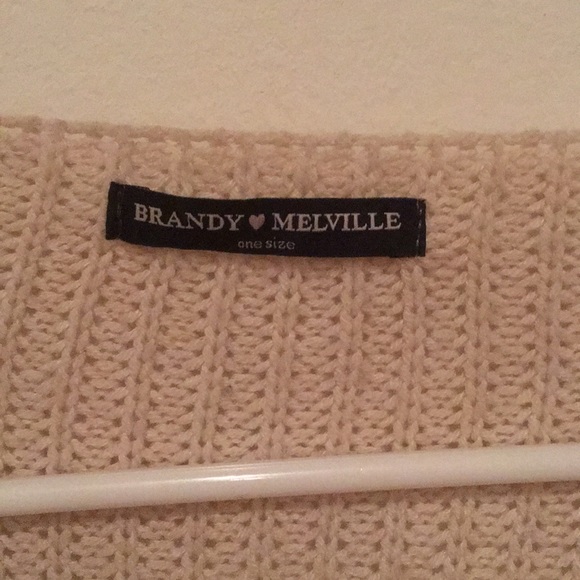 Brandy Melville Cream Colored Lance Sweater - Picture 4 of 5